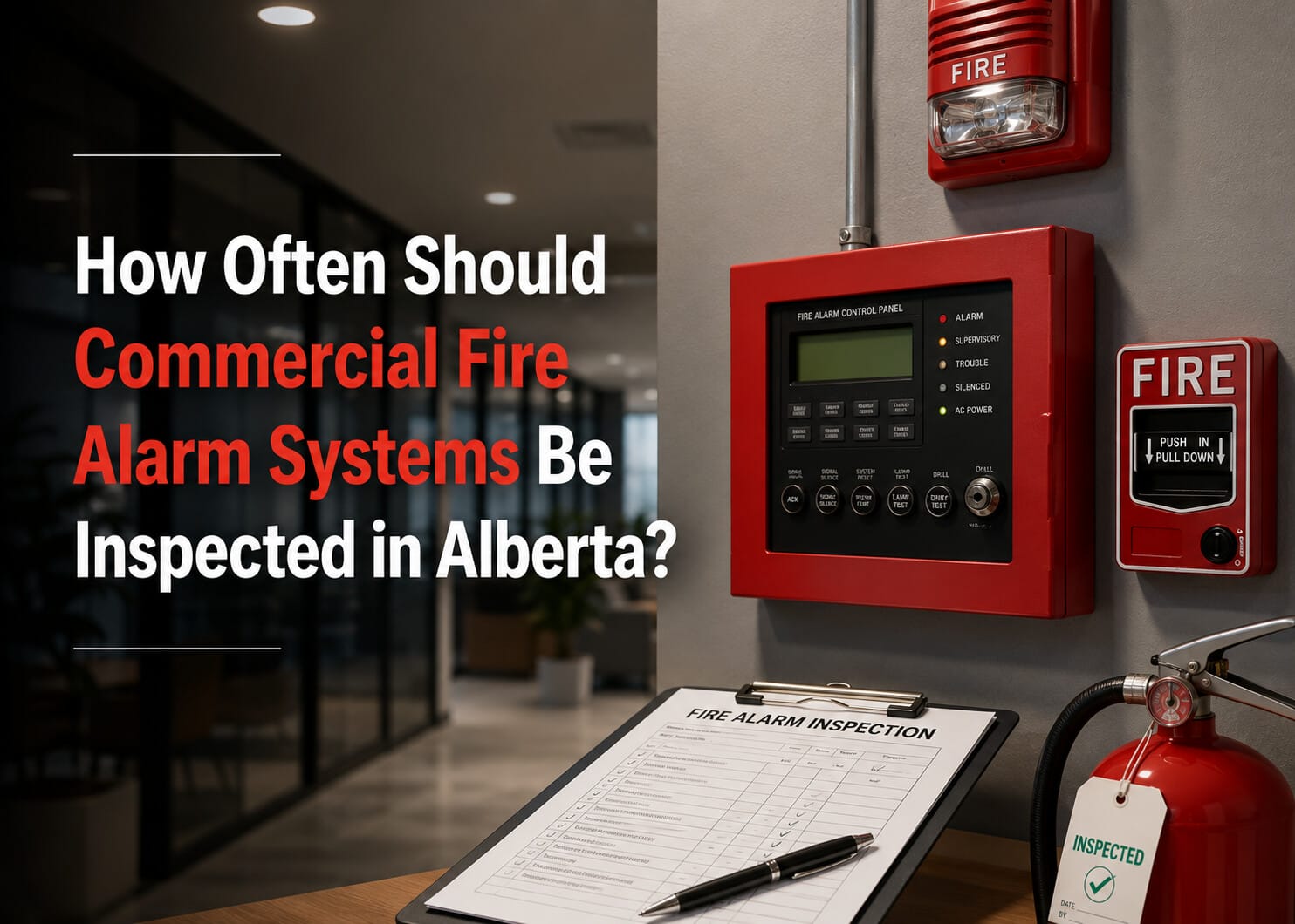 Commercial fire alarm inspection